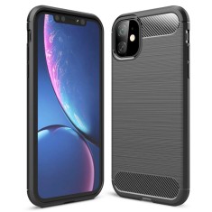 Husa din silicon unifarben, pentru apple iphone 11, negru foto