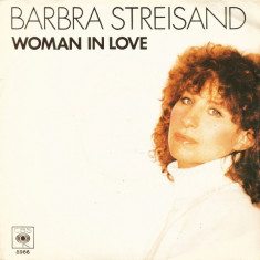 Barbra Streisand - Woman In Love (1980, CBS) Disc vinil single 7&amp;quot; foto