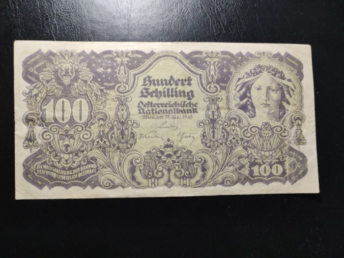 AUSTRIA 100 SCHILLING 1945