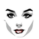 Cumpara ieftin Sticker decorativ Portret, Alb, 62 cm, 7652ST, Oem