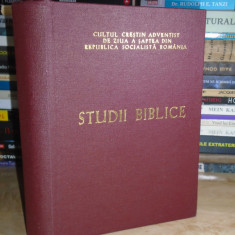 STUDII BIBLICE * CULTUL CRESTIN ADVENTIST DE ZIUA A SAPTEA DIN R.S.R. , 1979 +