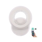 Cumpara ieftin Aplica LED Smart Klausen Rondos 30W 2600LM 9x24x18cm cu Telecomanda, Temperatura Culoare Reglabila 3000K-6500K, Dimabila, Design Modern Alb