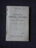 GEOGRAFIA UMANA SI POLITICA PENTRU CLASA VI-A LICEE TEORETICE - VIRGIL HILT