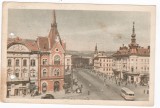 AMS - ILUSTRATA 1329, VEDERE SIN STR. HOREA - CLUJ, ANUL 1958, cu perforari