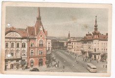 AMS - ILUSTRATA 1329, VEDERE SIN STR. HOREA - CLUJ, ANUL 1958, cu perforari