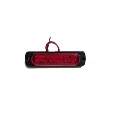 Lampa laterala 12-24V led rosie 114mm