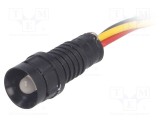 Lampă LED concav roşie/galbenă 230VAC &Oslash;11mm IP40 POLAM-ELTA