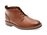 Ghete elegante CLARKS maro, ALDWIN CHUKKA, din piele naturala