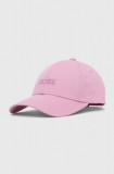 Cumpara ieftin BOSS șapcă de baseball din bumbac culoarea violet, uni 50495441