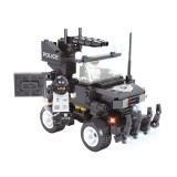 Set Vehicul de Jucărie, Model Poliție, 229 Piese, Multicolor, 2 Figurine, Plastic, Oem