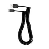 Cablu de date JSER USB-C USB 3.1 tip C la USB, spiralat cu arc de 3m - RESIGILAT