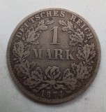 Moneda 1 Marca 1874 D Germania Argint