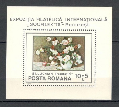 Romania.1979 Expozitia filatelica SOCFILEX:PIctura-Bl. YR.675 foto
