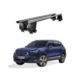 Bare transversale portbagaj auto aluminiu compatibile plafon neted Seat Tarraco 2018-> argintii sau negre Cod: CB200101 Kit-101