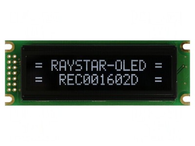 &amp;#039;Afișaj OLED Alfanumeric 16x2 85x30x10mm Alb 14 PIN&amp;#039; foto