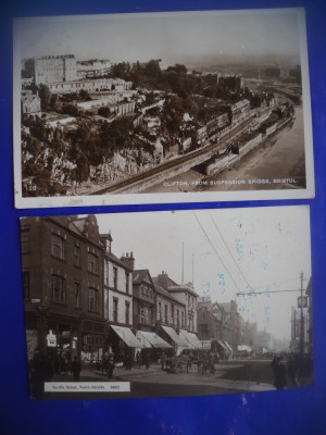 HOPCT LOT 1891 ANGLIA VECHE 1932 -2 CARTI POSTALE VECHI-CIRCULATE foto