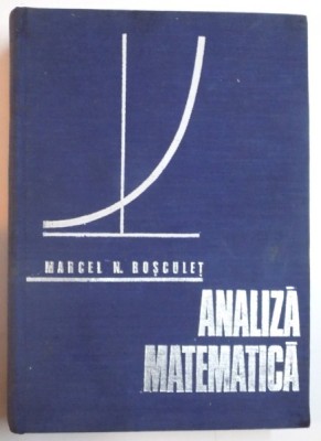 ANALIZA MATEMATICA de MARCEL ROSCULET , 1973 foto