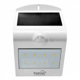 Reflector LED cu panou solar, cu senzor de miscare, Alb Home FLP 2/WH Solar, 1200 mAh