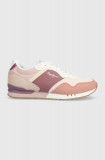 Pepe Jeans sneakers PLS40005 culoarea roz, LONDON URBAN W