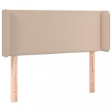 Cumpara ieftin Tablie pat cu aripioare cappuccino 83x16x78/88 cm piele eco