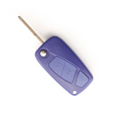 Carcasa cheie Fiat, 3 butoane, tip briceag, Albastru
