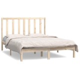 Cumpara ieftin Cadru de pat fara saltea, 135x190 cm, lemn masiv de pin