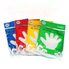 Set 100 Manusi Unica Folosinta Plastic Marime Universala Xuebo MGR30389 foto