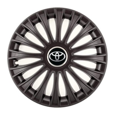 Set 4 Capace Roti, potrivite jantelor de R14, pentru Toyota, model dino Negru foto
