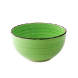 Set 6 boluri Gala Heinner, 14 cm, ceramica, Verde, Vanora