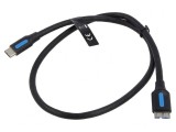 Cablu USB 3.0 Micro B la USB C 0.5m 2A, Vention