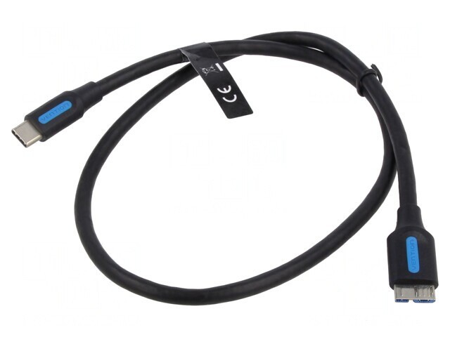 Cablu USB 3.0 Micro B la USB C 0.5m 2A