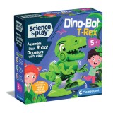 Kit de constructie, Clementoni, Science and Play, Robotul Dino T-Rex