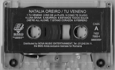 Casetă audio Natalia Oreiro - Tu Veneno, originală, fără copertă foto