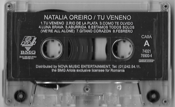 Casetă audio Natalia Oreiro - Tu Veneno, originală, fără copertă