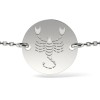 Bratara Argint 925 Femei, Zodia Scorpion, Atcom, Argintiu, Cadou aniversare/Craciun/8 Martie, Lantisor, 1g