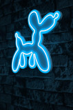 Decoratiune luminoasa LED, Balloon Dog, Benzi flexibile de neon, DC 12 V, Albastru, Neon Graph