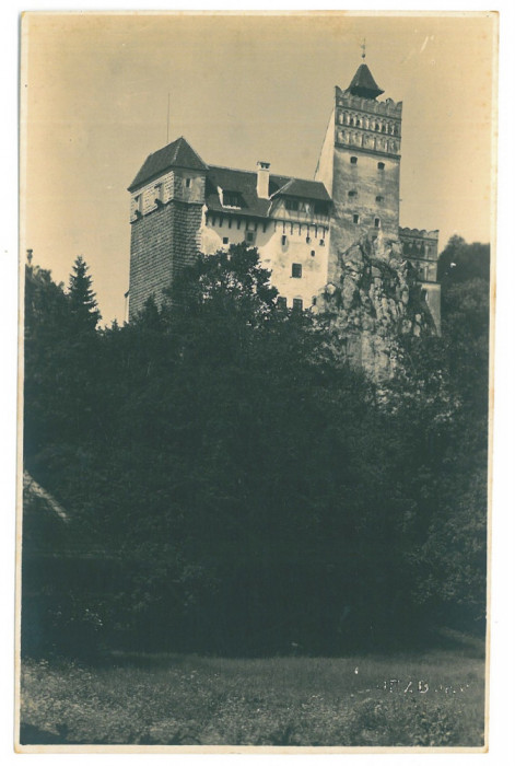 1415 - BRAN, Brasov, Dracula Castle, Romania - old postcard, real Photo - unused