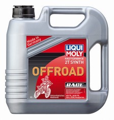 Ulei motor motociclete Liqui Moly sintetic pentru motoare in 2 timpi, Motorbike 2T OffRoad, 4L