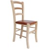 Scaun Paesana - cadru natur - imitatie piele - diverse culori - Crem 21834