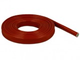 Manson anti-incendiu acoperit cu silicon 5m x 10mm Rosu, Delock 18898