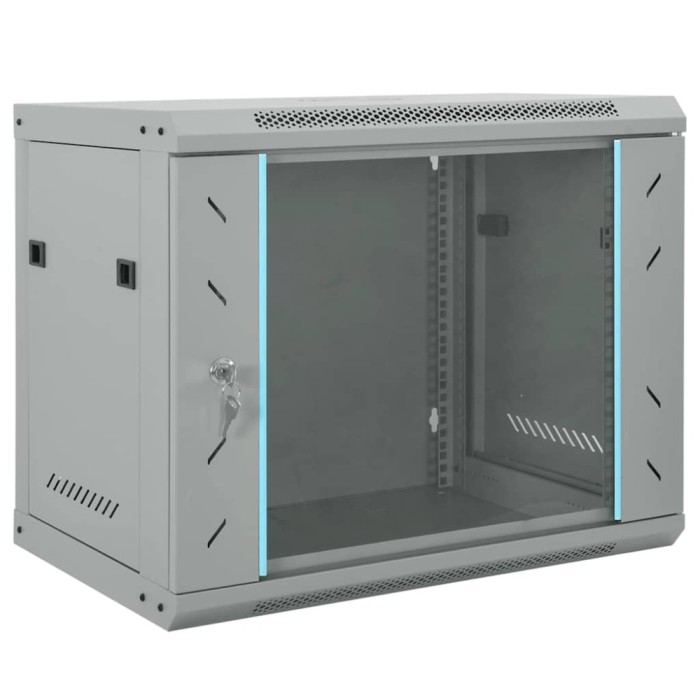 vidaXL Dulap de rețea cu depozitare Gri 60 x 45 x 50 cm Oțel 42017637