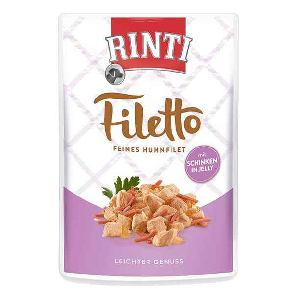 Săculeț RINTI Filetto pui + șuncă, 100g