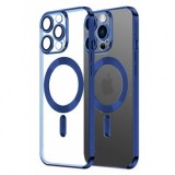 HUSA PROTECTIE TPU ELECTROPLATE, APPLE IPHONE 13 PRO, COMPATIBIL MAGSAFE, BLUE BLISTER