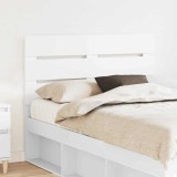 vidaXL Tăblie cap cu headboard Alb 120 cm Lemn compozit 887553