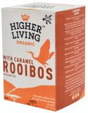 Ceai Rooibos cu Caramel Bio, 20 Plicuri, 40g, Higher Living, Fabricat in Anglia
