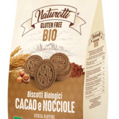 Biscuiti cu cacao si alune de padure fara gluten Bio, 300g, Naturotti