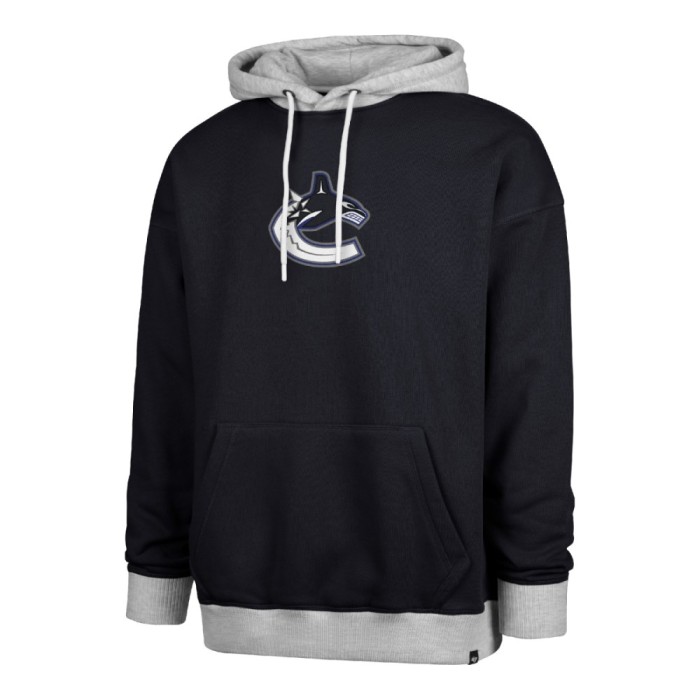 Vancouver Canucks hanorac de bărbați cu glugă 47 Patch Drop Shoulder Hood black - L