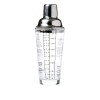 Shaker cocktail, din sticla, transparent, 400 ml, 22.7 x 6 x 5.8 cm, ergonomic si usor de manevrat, Oem