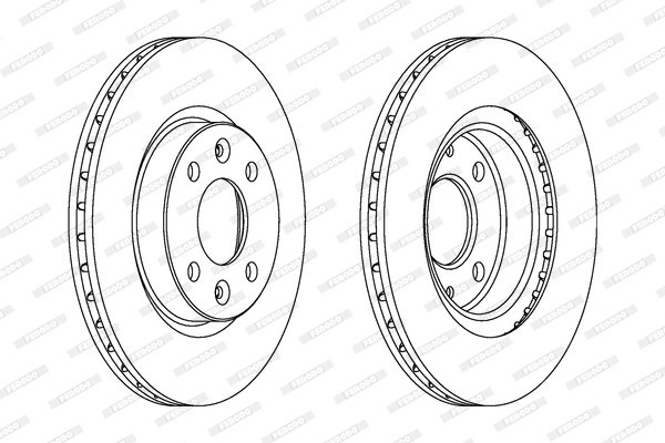 FERODO DDF1096C PREMIER Coat+ disc Disc frana