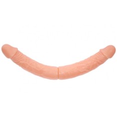 Dildo Dublu Bendable Natural 37 cm